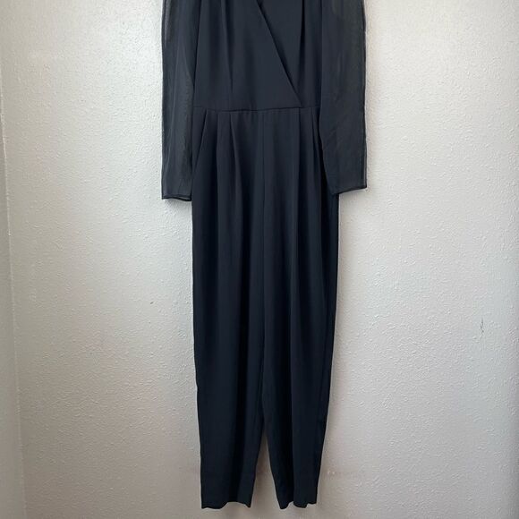 MS Chaus Black Jumpsuit Size 10 EUC - Picture 2 of 8